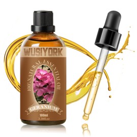 wusiyork wusiyork Geranium Essential Oil 100ML - 100% Pure and Natural Therapeutic Grade Oils for Aromatherapy Diffuser - 3.4 Fl Oz/Geranium
