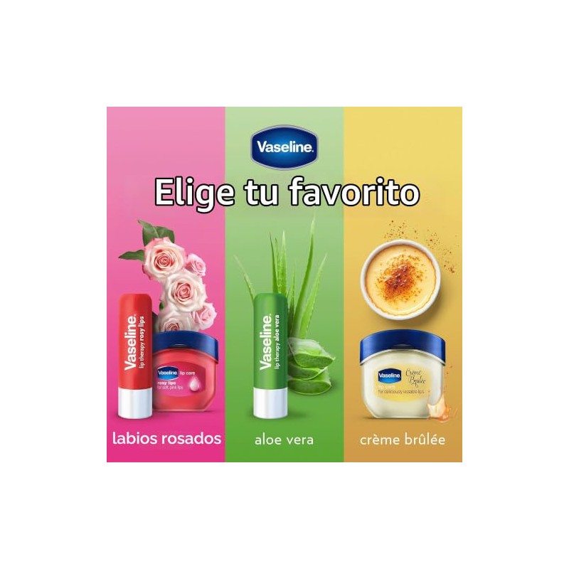 Vaseline Lip Therapy Advanced Healing, Creme Brulee, 0.25 oz, Pack
