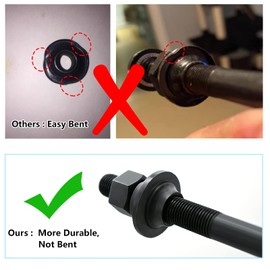 AiTuiTui 1 Pair Bike Quick Release Axle Skewer Bicycle Hub Parts, Front & Rear Axle Hollow Shaft Kit Replacement for Road, Mountain, MTB, BMX Bikes