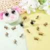 PH PandaHall 20pcs Doll Eyelashes Safety Eyelashes Brown Eye Make