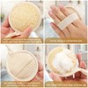6 púas de esponjas exfoliantes para la cara, esponja limpiadora