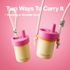 CHAKO LAB Kids Water Bottle with Carrying Rope and Straps