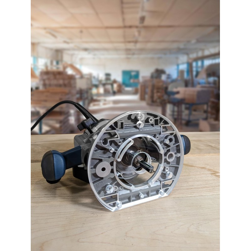 3/8" Thick precision machined Bosch RA1166 / 1613AEVS plunge router