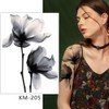 X-Ray Flower Tattoos Flower Tattoos Temporary Tattoos 5 Sheets Set
