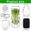 Updated Sprouting Kit, Seed Sprouting Jars with Sleeves and Lids,