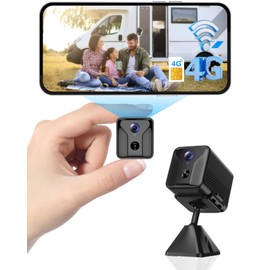 LuminiCam 4G LTE Cellular Security Camera –2K HD No Wi-Fi Needed Wireless Indoor Cameras with SIM Card, Night Vision, AI Motion Detection, Battery Powered for Cabin, RV, Barn,Off-Grid Use