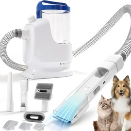 Fsitego Dog Grooming Kit with Vacuum Clippers: Dog Vacuum for Shedding Grooming with Pet Hair Trimmer - 3L Pet Grooming Vacuum for Dogs Low Noise