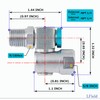 I.Field Air Swivel Fitting 360 Degree Rotating Dual-Axis NPT 1/4″