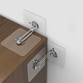 6 Packs Furniture Wall Anchor no Drill The Wall Install Anti tip Furniture with kit Baby proofing Gear fix The Shelf to The Wall to Prevent Furniture Falling for Child Safety (6)