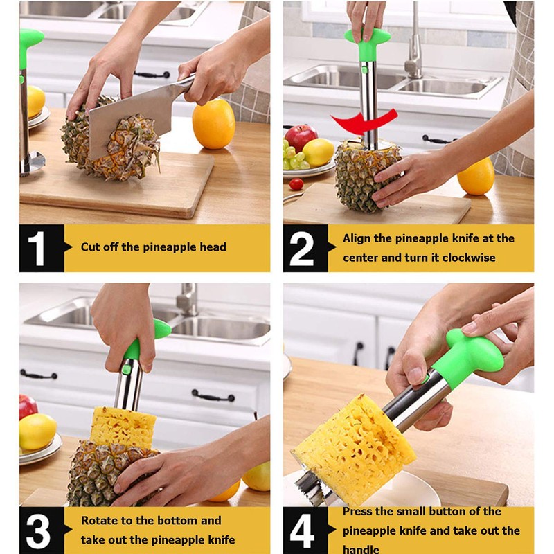 Pineapple Corer, Pineapple Cutter, Pineapple Corers Removal Slicing, Pineapple Corer