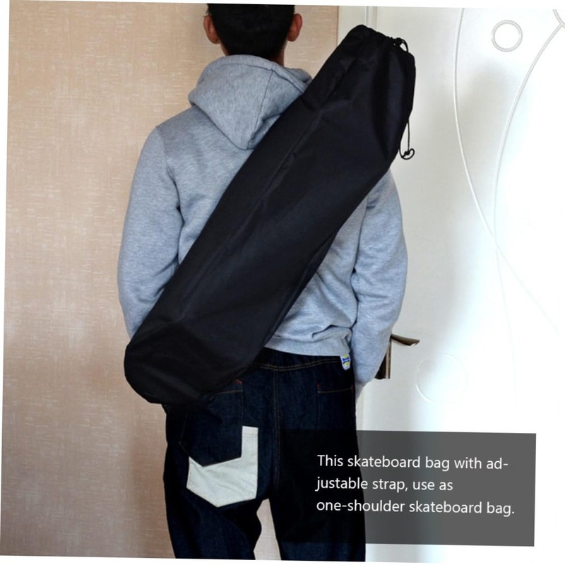 Totority Adjustable Backpack Oxford Lightweight Drift Board Rucksack with Drawstring