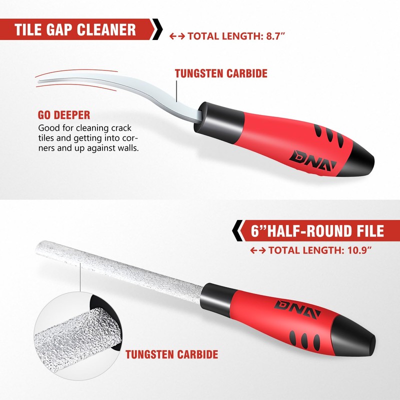DNA MOTORING TileCraft Pro Complete Tile Installation Kit Contains File,