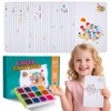 Finger Paint Set Non-Toxic Finger Stamps with Book Colouring Book