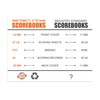 Perfect Strike Baseball Scorebook with Rules and Scoring Instructions. Heavy