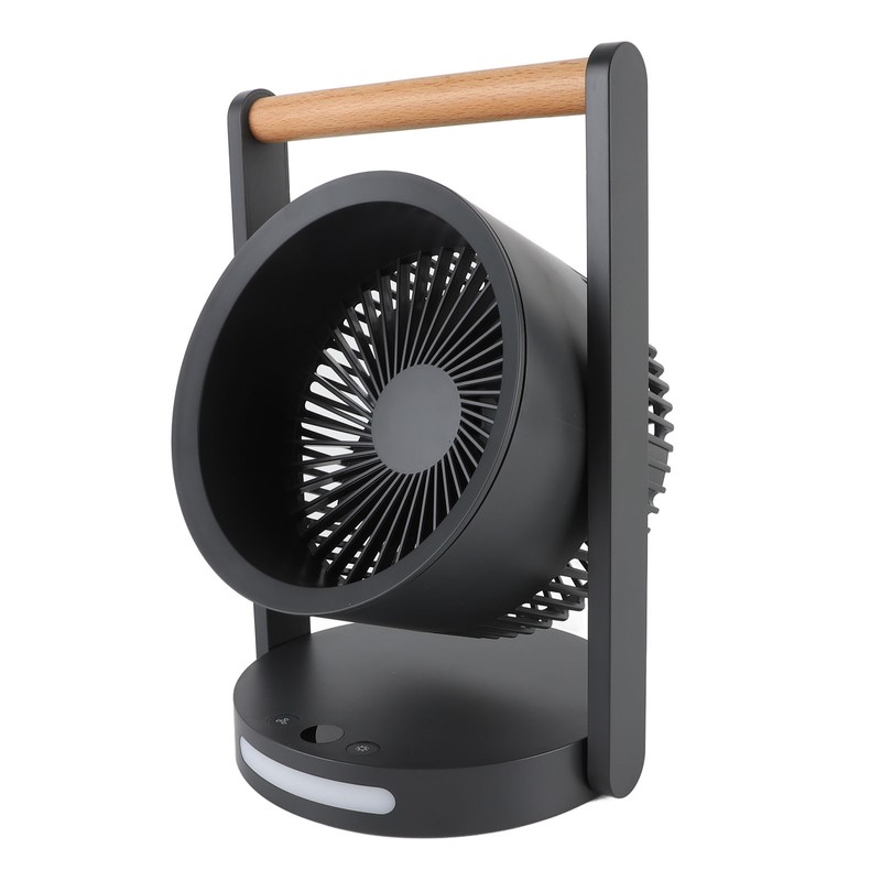 USB Desk Fan with Night Light 5 Speeds Quiet Portable