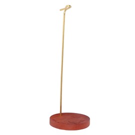 Incense Holder Rosewood Ash Catcher Brass Stand Incense Burner for Stick Home Temples Yoga Parlors Flower Pattern