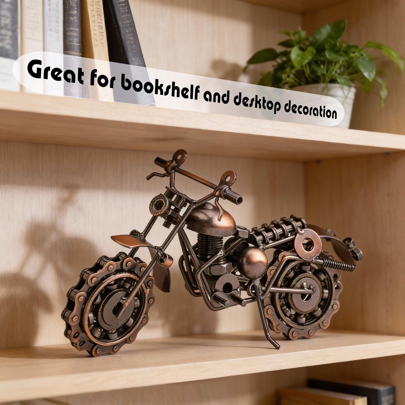 Famgee Creative Retro Metal Crafts Art Motorcycle Model Iron Moto