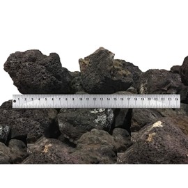 Alpine Flame Large Black Lava Rocks - 30 Lbs