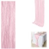 YOUTHLOXUS 90x300cm Pink Table Runner, Semi-Sheer Cheesecloth Table Runner, Wedding