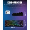 60% Mechanical Keyboard, RGB Mechanical Gaming Keyboard, Blue Switch