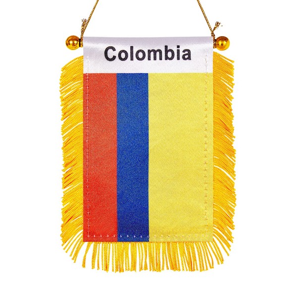 WXTWK 3 X 5 Inch Colombia Flag Colombian Window Hanging