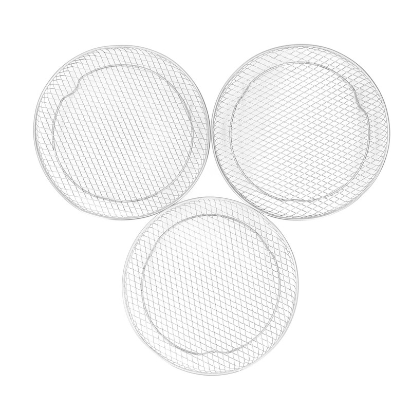 3PCS Fryer Rack Set Stainless Steel Round Stackable Multi Layer