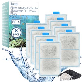 Jiaxix PF-S Fish Tank Filters for Top Fin Silenstream PF10 Power Filters,8 Pack
