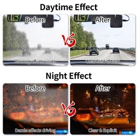 KWV Magic Gem Coating Glass - 4 PCS Portable Anti-Fog Coating Agent with Applicator Micro-Molecular Wiper for Car Windshields Cleaner Tool Set Crystal Shield Quick Defogging for Windows Mirrors 3fl.oz