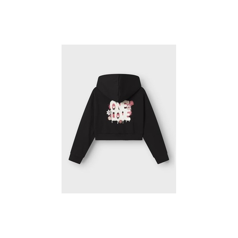 NAME IT Ragazza Nkfkory LS Crop RLX SWE Wh Bru