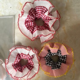 Green Large Lace Scrunchies for Women Oversized Scrunchy Hair Ties Satin Hair Scrunchies Ponytail Hair Holder Accessories for Women Thick Curly