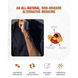 Jecanori Jecanori Pure Copper Bracelet for Men, Upgrade 3X Ultra Strength Magnetic Bracelets for Men with 3800 Gauss Neodymium Magnets, Premium Fold-Over Clasp Jewerly Gift with Sizing Tool