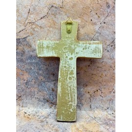 Osiris Trading UK Sacred Resin Holy Trinity Wall Cross - 20cm Spiritual Crucifix with Divine Figurines, Religious Home Decor, Blessed Wall Hanging