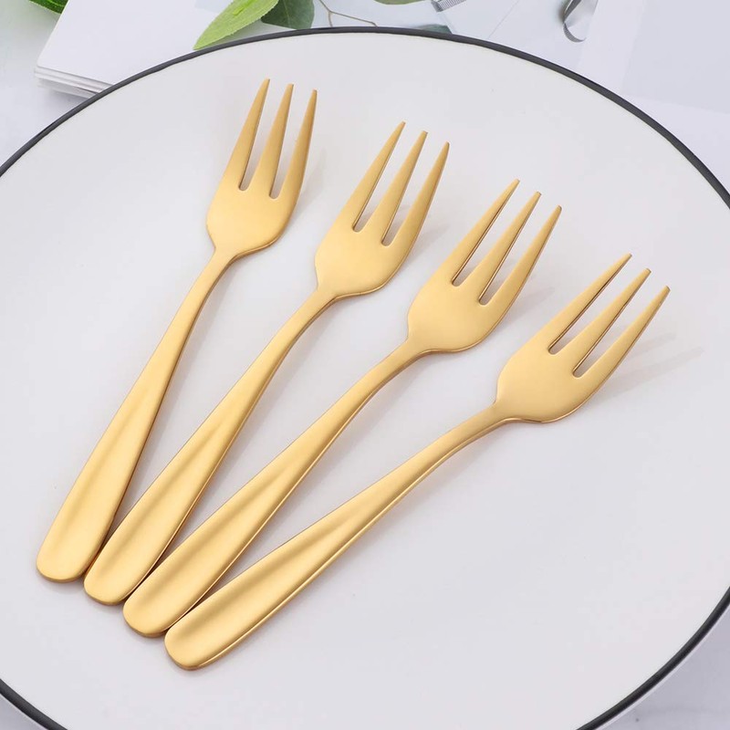 12 Pieces Appetizers Desert Forks, Baikai 18/10 Stainless Steel Finished