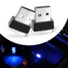 Ouzorp 2 Pcs Mini USB LED Light, Car LED Interior