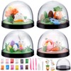 WEBEEDY 4 Sets DIY Easter Rabbit Snow Globe Making Kit