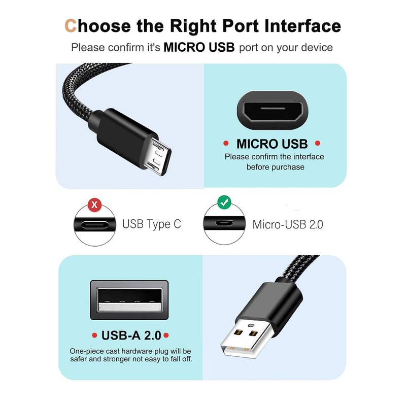 ZZrszhp USB Power Cable Cord Compatible for Kasa EC70/ KC410S/