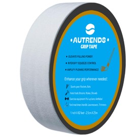 autrends Grip Tape - Multipurpose Cloth Grip Tape for Pull Up Bars, Barbells, Dumbbells, Sports, Tools, Handles, Bats, Rackets, Yard Tools, Wire Wrap, Knife Grip, 1 Inch x 82 Feet