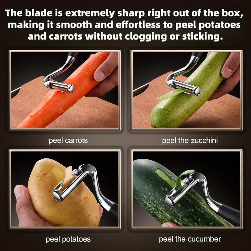 Swivel Vegetable Peeler，stainless steel flat peeler