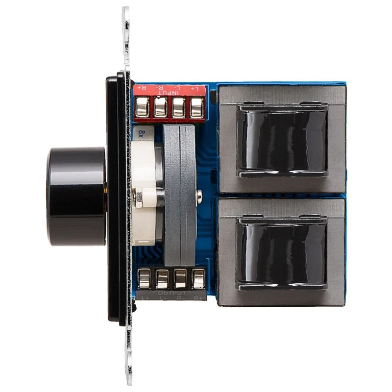 OSD 300W In-Wall Slider Volume Control w/ Impedance Matching, Black/Brown