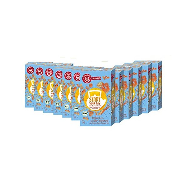Teekanne Organics Start Your Day, Pack of 12