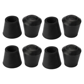 sourcing map Pack of 8 Chair Leg Caps Felt Gliders Leg Cap Tip Lid Rubber for Furniture Chair 12 mm / 0.47 Inches