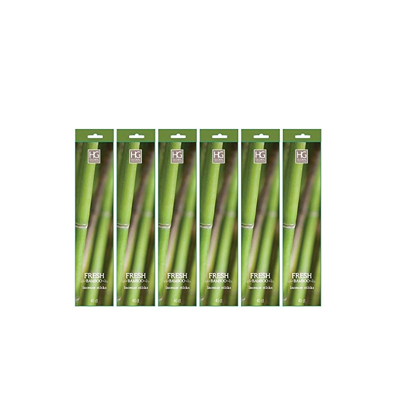 Hosley's 240 Incense Sticks Fresh Bamboo Highly Fragranced Incense. Infused