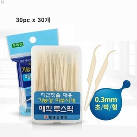 Functional Pick Magic Tooth Pick 30pc x 30 / 기능성이쑤시개 매직투스픽 30pc x 30개