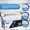 PAMI Medium-Weight Disposable Plastic Forks [400-Pack] - Bulk White Plastic