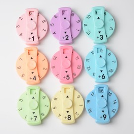 2024 Digital Arithmetic Gyroscope - Educational Tool for Stress Relief, Math Learning, and Fidgeting,Math Fidget Spinners,Math Fidget Toy,Fidget,Spinner (9 Packs - Addition & Subtraction)