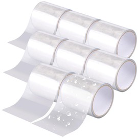 AGT Multitape: 8er-Set wasserdichte, selbst-verschweißende Klebebänder,150cm, transp. (PVC-Dichtungsband wasserdicht, Sanitärklebeband)