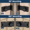 MINSHUXI Security Hasp Lockable 3-Digit Combination Lock Hasp Security Hasp