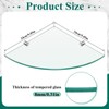 Crowye 2 Pack Glass Corner Shower Shelves 2 Tier Shelves
