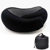 U-Shaped Memory Foam Travel Neck Pillow with Adjustable Velcro and