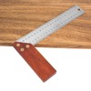 250mm Right Angle Ruler Multi Function Mahogany Thickened Measuring Ruler